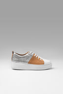 Sneakers Cloud Exp Silver Brown White Metalized