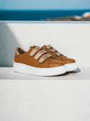 Sneakers Cloud Rap Brown Gold Metalized