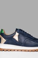 Sneakers Sprint Flow Blue Platine Green Metalized