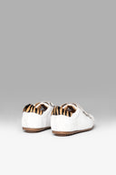 Sneakers Flat Rap White Animal Print