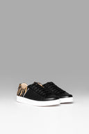 Sneakers Icon Poly Black Brown Animal Print