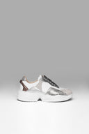 Sneakers Gem Flow White Gray Silver Peltre Metalized