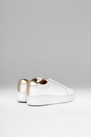 Sneakers Cloud Base White Gold Metalized