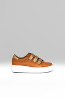 Sneakers Cloud Rap Brown Gold Metalized