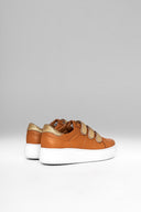 Sneakers Cloud Rap Brown Gold Metalized