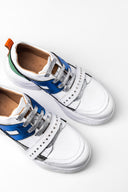 Sneakers Gem Strap White Silver Green Blue Red Metalized Studs