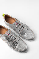 Sneakers Icon Strap Silver Yellow Fluo Metalized