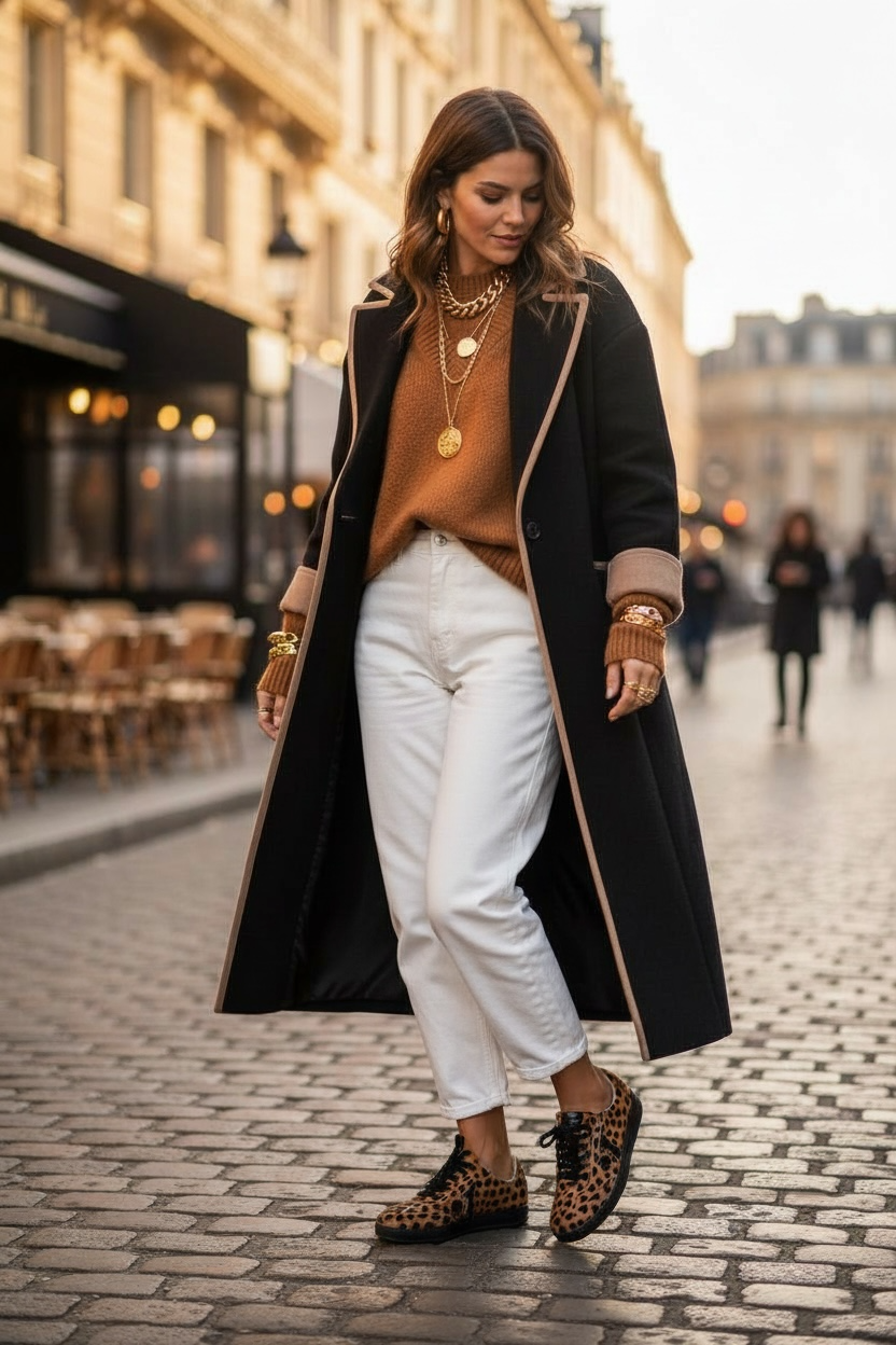 Sneakers Icon Exp Brown Black Animal Print Brand