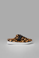 Sneakers Fly Slide Black Brown Animal Print Studs Catalog 0