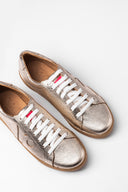 Sneakers Spot Base Gold Silver Metalized Brand