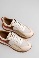 Sneakers Sprint Mix White Orange Brown Metalized