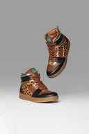 Sneakers Sky Exp Brown Black Bordeaux Green Animal Print