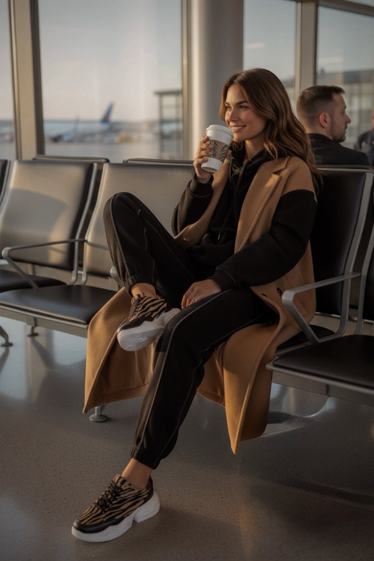 Sneakers Gem Pane Black Brown Bordeaux Animal Print