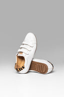 Sneakers Flat Rap White Animal Print