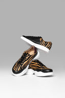 Sneakers Icon Poly Black Brown Animal Print