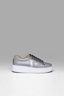 Sneakers Cloud Base Gray Silver Blue Metalized Brand
