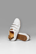Sneakers Flat Rap White Animal Print