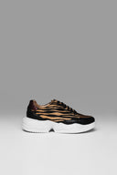 Sneakers Gem Pane Black Brown Bordeaux Animal Print