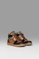 Sneakers Sky Exp Brown Black Bordeaux Green Animal Print