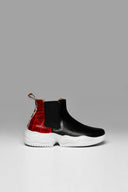 Sneakers Top Elastic Black Red Croco Dior Animal Print